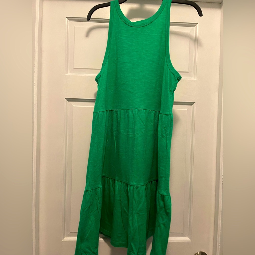 Women’s GAP green tiered sleeveless dress Medium